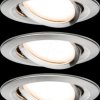 93447 Nova Coin recessed light, 6 W, 2700 K, 50°, round, iron, set of