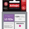 Tusz Activejet AB-123MN (zamiennik Brother LC123M/121M Supreme 10 ml czerwony)