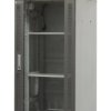 szafa ramowa stojąca EmiterNet Top, 24U, wym. 600X600x1180 (szer. x gł. x wys. mm), drzwi blacha/szkło w komplecie panel 2 wenty