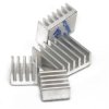 Set of 4pc heatsinks for Raspberry Pi 4B with thermally conductive tape - silver