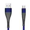 Kabel Spider micro USB 1.5 m niebieski