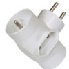 Rozgałeźnik wtyczkowy 2x2P+Z +1xEuro /zabezp. przeciwprzepięciowe/ biały R-21-Z