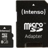Intenso High Performance microSDHC 8 GB Class 10 zaw. kartę pamięci SD