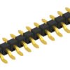Pin header, 13 pole, pitch 2.54 mm, straight, black, 10080369