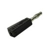 Wtyk bananowy 4mm lutowany 19A 60V czarny 1.107.BK - 11374