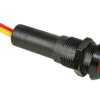 Velleman 12V LED Lamp with Red Glow in Black Casing