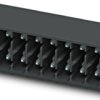 Pin header, 2 pole, pitch 3.5 mm, angled, black, 1873934