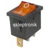 Przełącznik prost. ON/OFF 12V żółty podś.