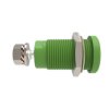 Złącze bananowe Żeńskie Gwint M4 Zielony Schutzinger rozmiar 4 mm 1 kV dc, 1.5 kV dc, 600V dc 32A Nikiel