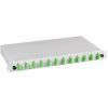 FO splice box, 24 x 50/125 OM5, 12 x SC duplex, (W x H x D) 483 x 44.5 x 244 mm, gray, BA71203.24OM5