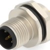 Circular connector, 5 pole, solder cup, screw locking, straight, T4132012051-000