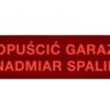 Tablica ostrzegawcza, podświetlana, dwustronnie, 230V, OPUŚCIĆ GARAŻ NADMIAR SPALIN, Gazex TP-4.ds2/H2 53465