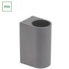 Parete Gu10 X2 Dwukierunkowy Kinkiet 250V Ip54 150 X 73 X 95Mm Szary