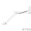 Ramię ALSIDENT 1990mm do systemu CHEMICAL RESISTANT 75 montowane do sufitu - białe połączenia
