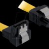82811 Cable SATA 6 GB/s GE/un 50 cm yellow metal
