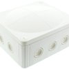 Cable junction box, no. of entries: 4, 10 mm², white, IP66/IP67, 10101461