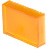 Klosz lampek do przycisku kształt: Prostokątny Pomarańczowy Soczewka RS PRO 21.4 x 15.2 x 9.5mm