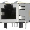 Gniazdo Rj45 8-Pin Kat 5 Ekranowane Układ 8P8c Na Pcb Tht 1-406541-1