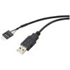 Renkforce RF-5719750 USB cable USB 2.0 4-pin plug black braided 0.40 m
