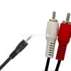 Przyłącze kabel JACK/RCA 3,5mm/2XRCA 1,2m