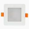 Downlight Plafon MOLLY 5W 450lm 3000K ciepła kwadrat podtynk 3 lata gwar.
