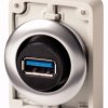 Gniazdo 30mm płaskie USB 3.0 gniazdo/gniazdo M30C-FUSB 187082