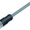 Sensor actuator cable, M12-cable socket, straight to open end, 5 pole, 5 m, PVC, gray, 4 A, 79 3540 15 05