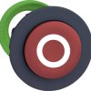 Schneider Electric ZB5FL432 ZB5FL432 Element czołowy dla przycisku płaski, resetowalny (Ø) 30.5 mm O ciemnoszary, czerwo