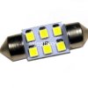 Żarówka sam. led 12V 31mm biała 6x1210 C5W