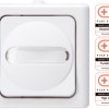 560702000 BLUE ELECTRIC intermediate switch, Arctic white