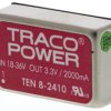 Konwerter DC/DC TEN 8, Uwe 36V dc, Uwe 18V, Uwy 3.3V dc, TRACOPOWER 2 A 8 W -40 °C 85 °C Otwór przelotowy