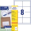 Avery-Zweckform 3660-200 Etykieta uniwersalna 97 x 67.7 mm Papier biały 1760 szt. Trwały Drukarka Laserowa, kolorowa