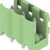 Pin header, 3 pole, pitch 5 mm, straight, green, 1537740000