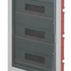 Rozdzielnica modułowa 3x18 podtynkowa drzwi transp. seria 630 IP40 430x618x80 szara EC63054
