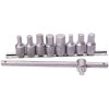 Draper 38329 10 Piece 3/8" Square Drive Drain Plug Key Set