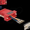 67089 Adapter D-Sub 15 Pin jack > RJ12 jack Mounting kit, red