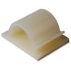 Clamp, with a flat, round design, max. bundle Ø 14 mm, PA, black, self-adhesive, (L x W x H) 33.2 x 27.4 x 16 mm, 151-00502