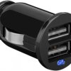 KFZ USB 2xUSB 2,1A schwarz mini LC PL