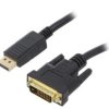 Kabel DisplayPort wtyk,DVI-D (24+1) wtyk, PVC, Full HD 1080p, dł. przewodu: 1,8m CC-DPM-DVIM-6