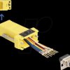 67107 Adapter D-Sub 9 Pin jack > RJ45 jack Mounting kit, yellow
