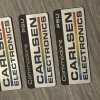 Carlsen Electronics PSU 0.5mm thick badge