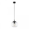 Lampa wisząca szklana kulista VIBE czarna 1xE27 4816 TK Lighting