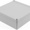 PC enclosure, (L x W x H) 180 x 180 x 60 mm, light gray (RAL 7035), IP68, 1555W2GY