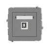 DECO Gniazdo pojedyncze USB-AB 2.0 szary mat 27DGUSB-3