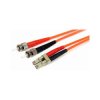 StarTech FIBLCST2 2m Multimode 62.5/125 Duplex Fibre Patch Cable LC - ST