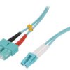 Fp3ls01 Patch Cord Światłowodowy Om3 Lc/Upc,Sc/Upc 1M Lszh Turkusowy