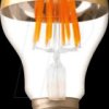 1896 LED filament, semi-coated gold, 7 W, 2700 K, E27, A60