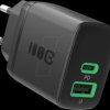 CHARB-GC-30AC-B USB charger, 30 W, 1x USB-C, 1x USB-A, black