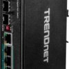 TRENDnet TI-PG62 6-portowy przełącznik Gigabit PoE + przemysłowy na szynę DIN