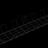 17.03.1305 Cable manager under-desk mounting wire rack, 2 pieces